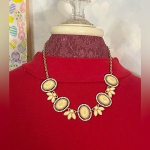Apricot Lane gold tone & yellow necklace NWT